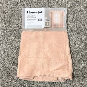 Rose pink Decorative 3 piece Window Panels